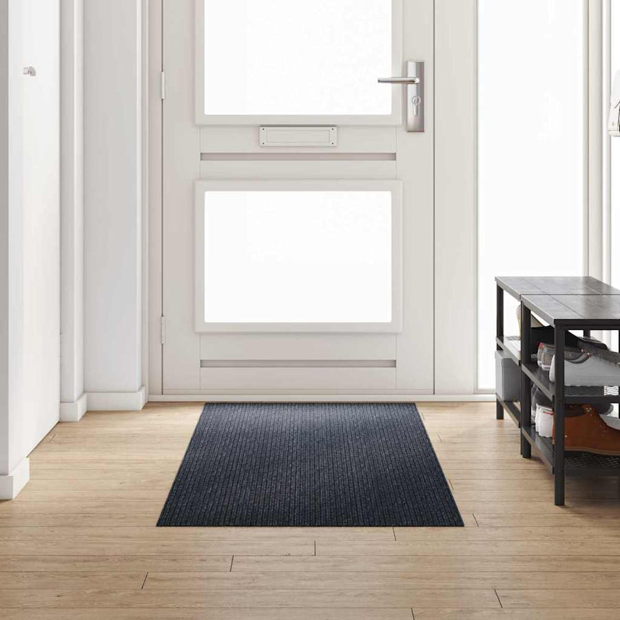Tapijt Loper Antraciet 80 x 250 cm Stof