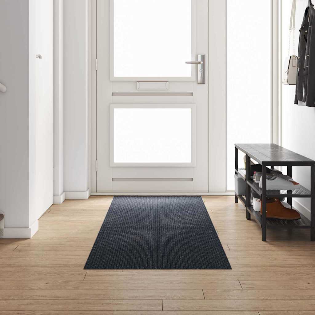 Tapijt Loper Antraciet 80 x 300 cm Stof