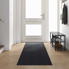Tapijt loper antraciet 80x400 cm stof