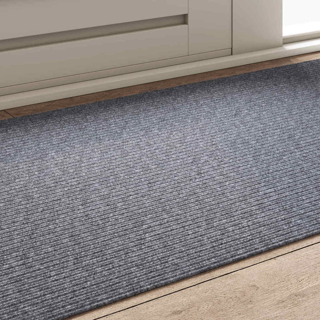 Tapijt Loper Lichtgrijs 80 x 150 cm Stof