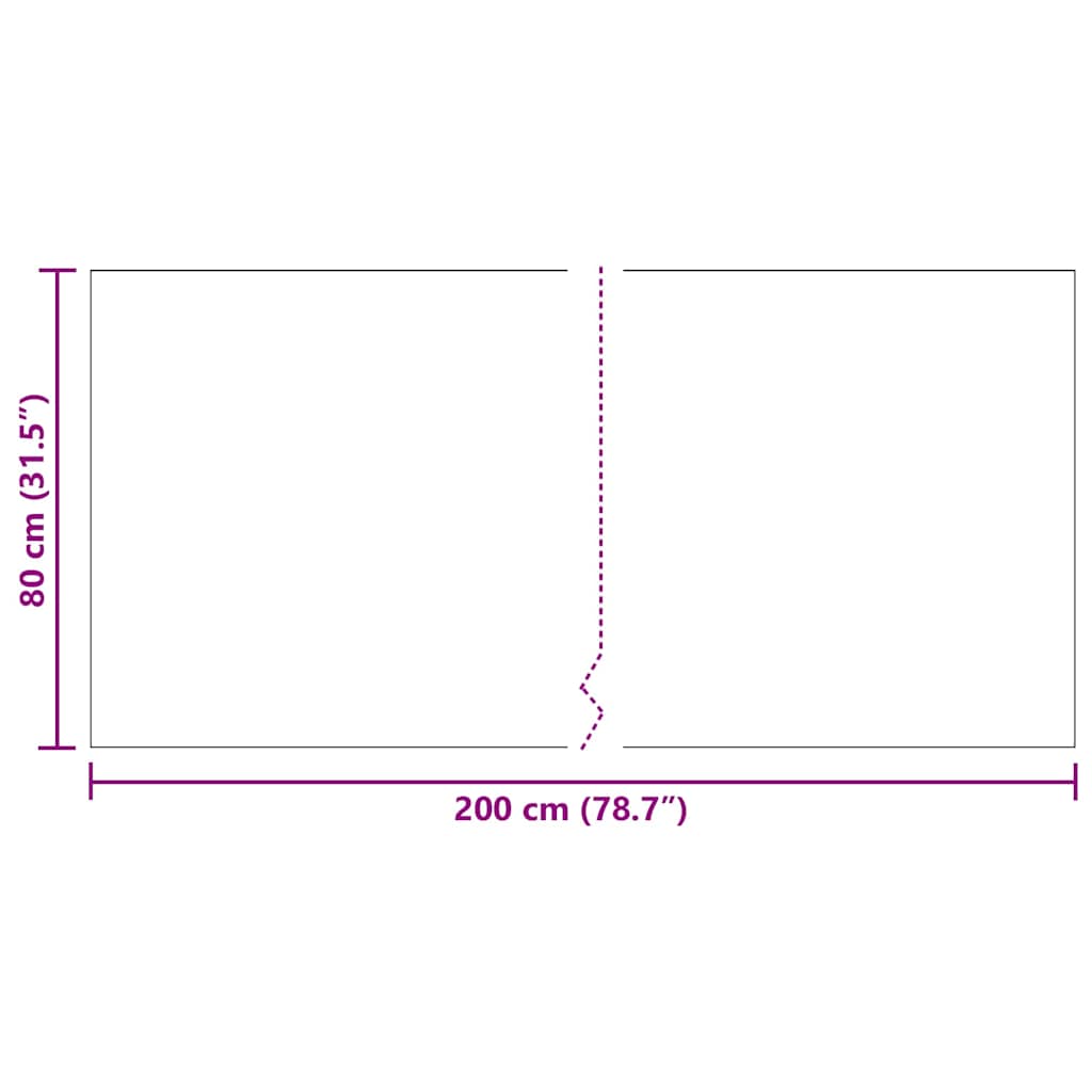 Tapijt Loper Lichtgrijs 80 x 200 cm Stof
