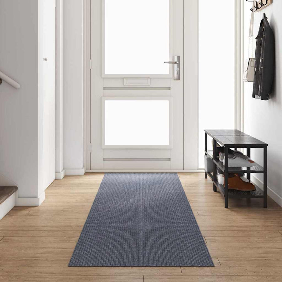 Tapijt Loper Lichtgrijs 80 x 400 cm Stof