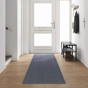 Tapijt loper lichtgrijs 80x500 cm stof