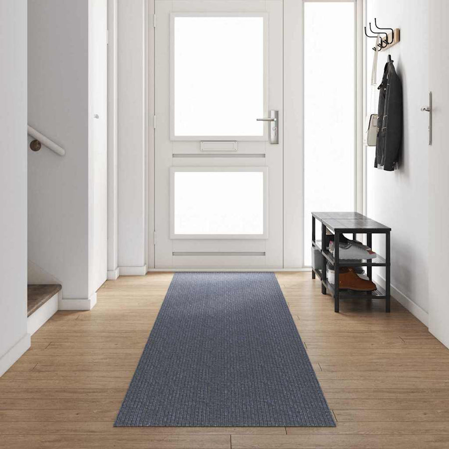 Tapijt Loper Lichtgrijs 80 x 500 cm Stof