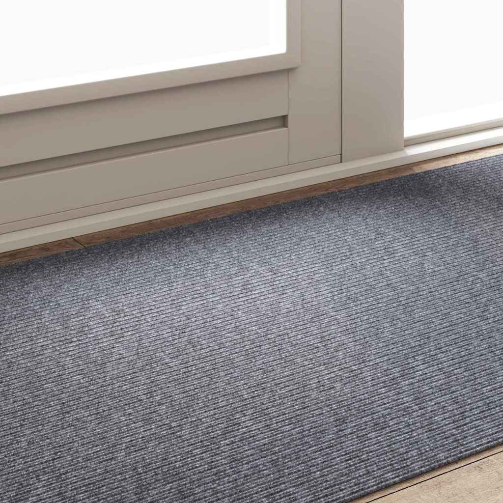 Tapijt Loper Lichtgrijs 100 x 200 cm Stof