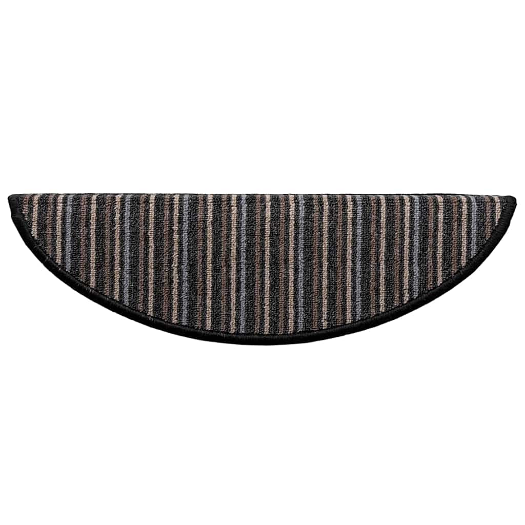 Zelfklevende Trapmatten 15 pcs Antraciet 56 x 17 x 3 cm