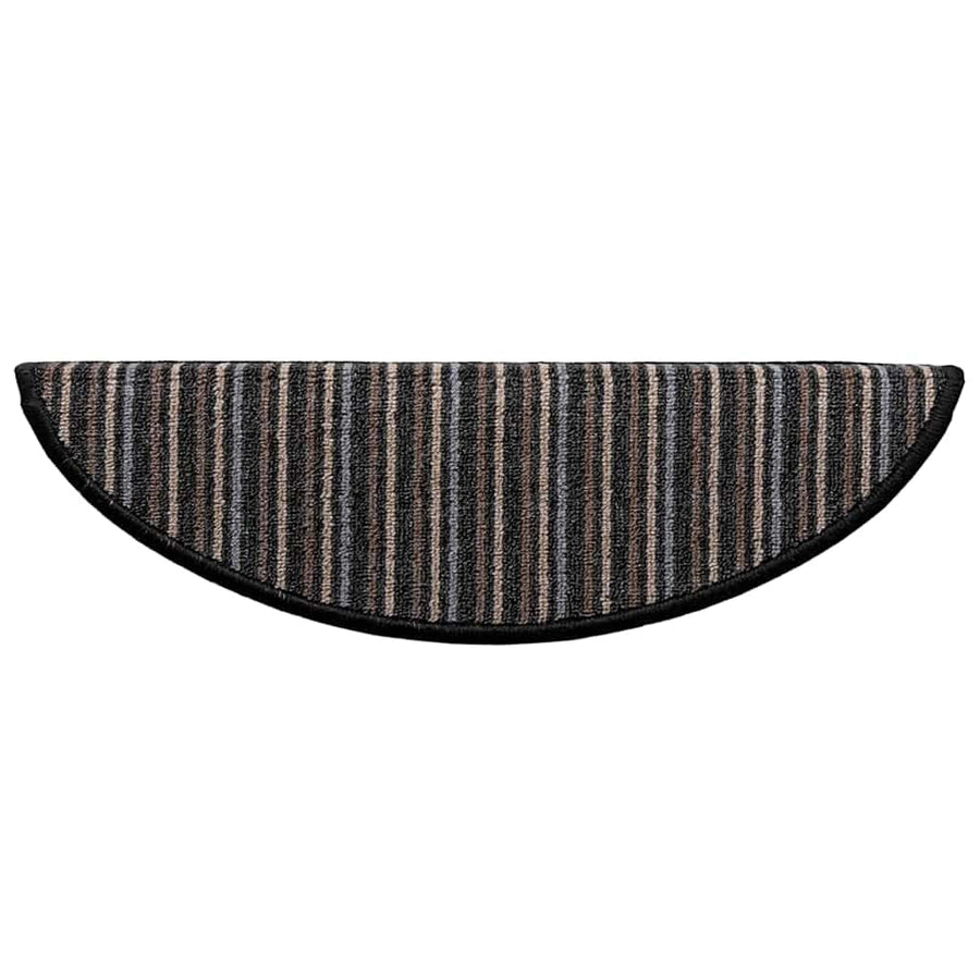Zelfklevende Trapmatten 15 pcs Antraciet 56 x 17 x 3 cm