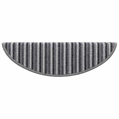 Zelfklevende Trapmatten 15 pcs Grijs 56 x 17 x 3 cm