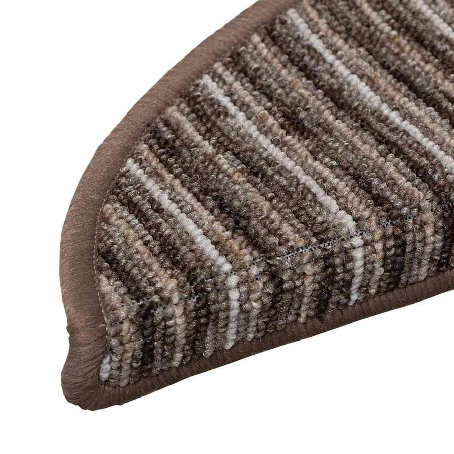 Zelfklevende Trapmatten 15 pcs Bruin 56 x 17 x 3 cm