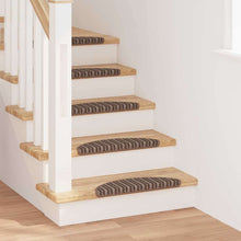 Zelfklevende Trapmatten 15 pcs Bruin 56 x 17 x 3 cm