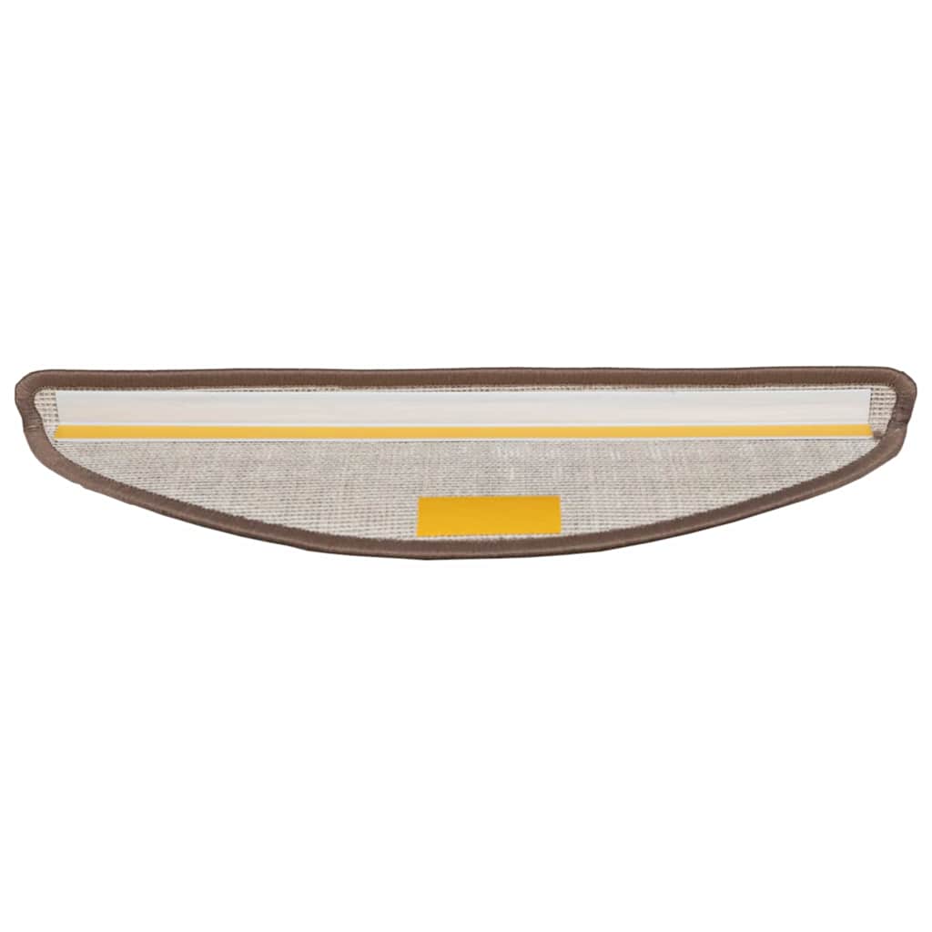 Zelfklevende Trapmatten 15 pcs Bruin 56 x 17 x 3 cm