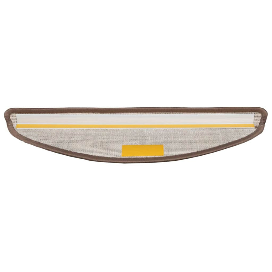 Zelfklevende Trapmatten 15 pcs Bruin 56 x 17 x 3 cm