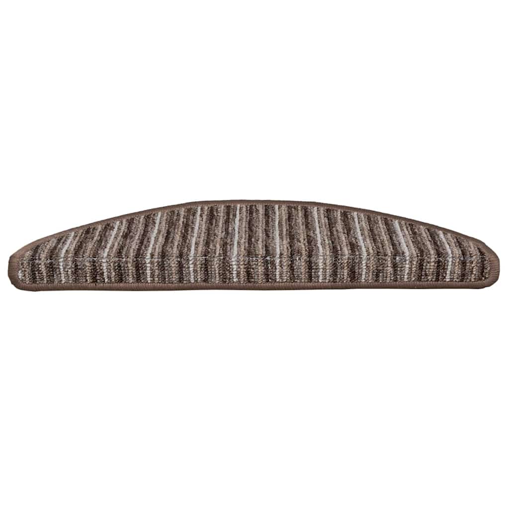 Zelfklevende Trapmatten 15 pcs Bruin 56 x 17 x 3 cm