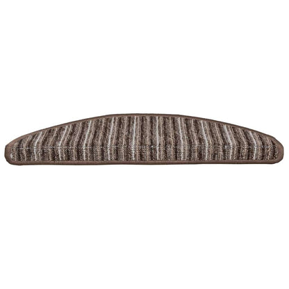Zelfklevende Trapmatten 15 pcs Bruin 56 x 17 x 3 cm
