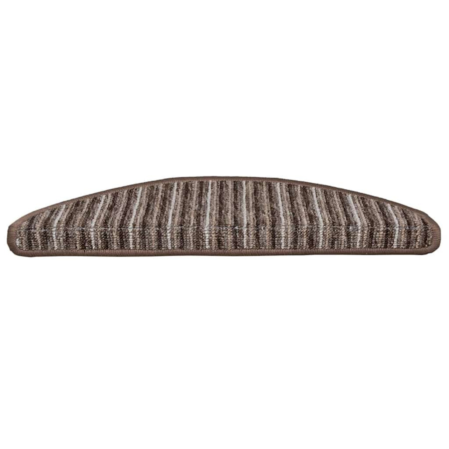 Zelfklevende Trapmatten 15 pcs Bruin 56 x 17 x 3 cm