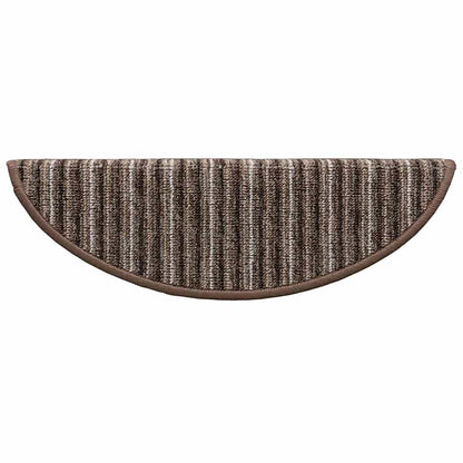 Zelfklevende Trapmatten 15 pcs Bruin 56 x 17 x 3 cm