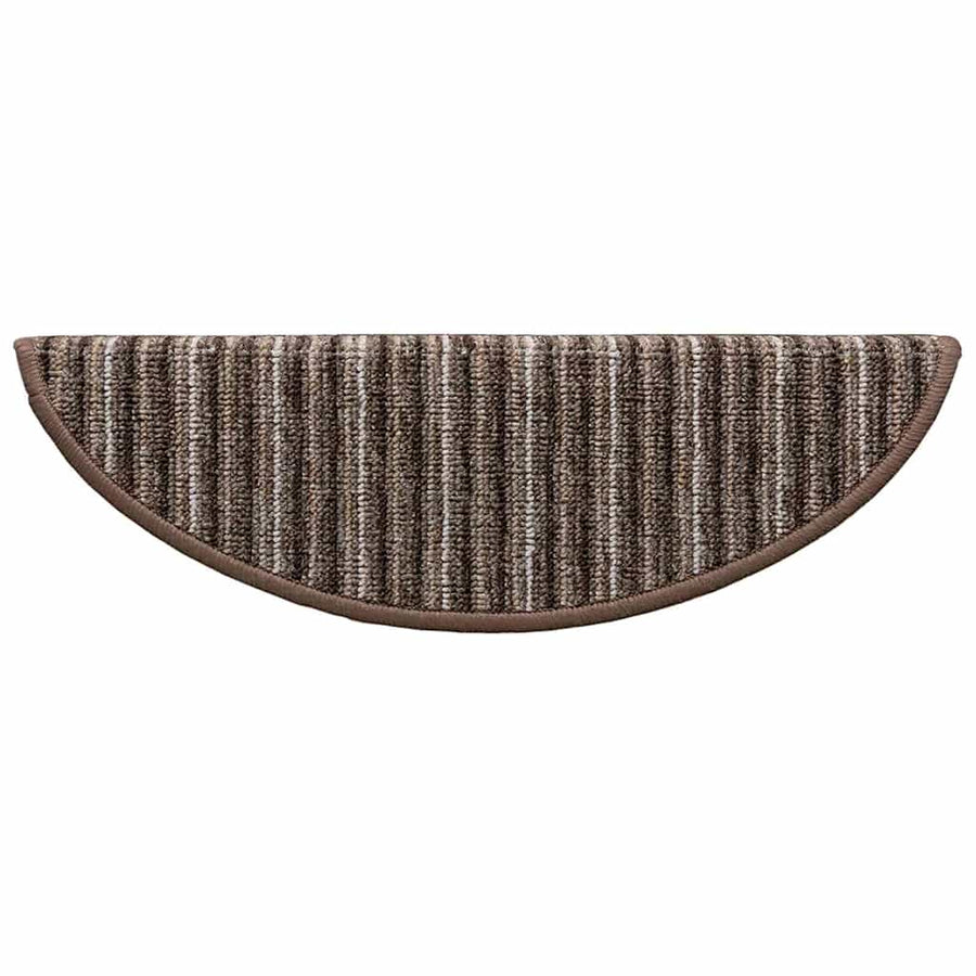 Zelfklevende Trapmatten 15 pcs Bruin 56 x 17 x 3 cm