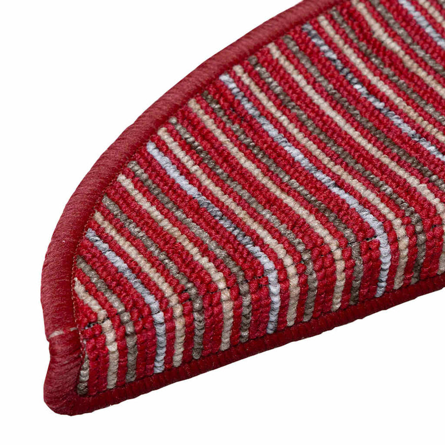 Zelfklevende Trapmatten 15 pcs Rood 56 x 17 x 3 cm