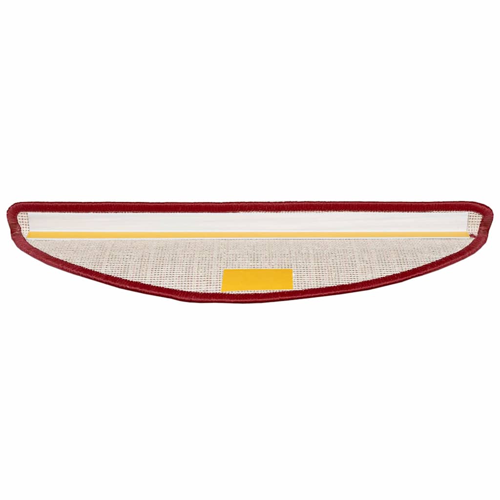 Zelfklevende Trapmatten 15 pcs Rood 56 x 17 x 3 cm