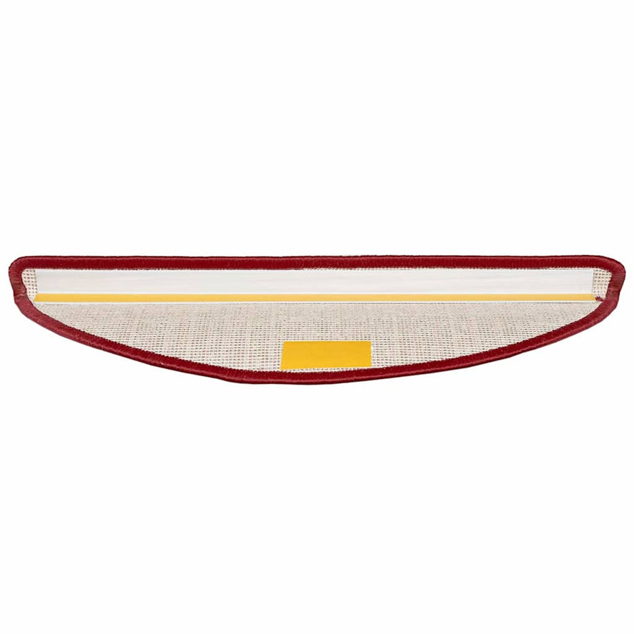 Zelfklevende Trapmatten 15 pcs Rood 56 x 17 x 3 cm