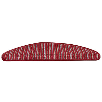 Zelfklevende Trapmatten 15 pcs Rood 56 x 17 x 3 cm