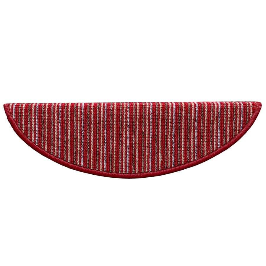 Zelfklevende Trapmatten 15 pcs Rood 56 x 17 x 3 cm
