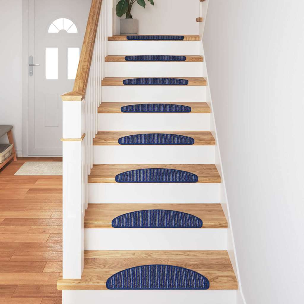 Zelfklevende Trapmatten 15 pcs Blauw 56 x 17 x 3 cm