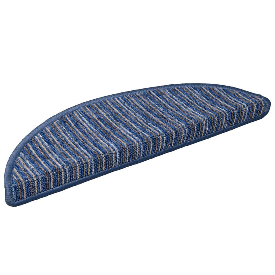 Zelfklevende Trapmatten 15 pcs Blauw 56 x 17 x 3 cm