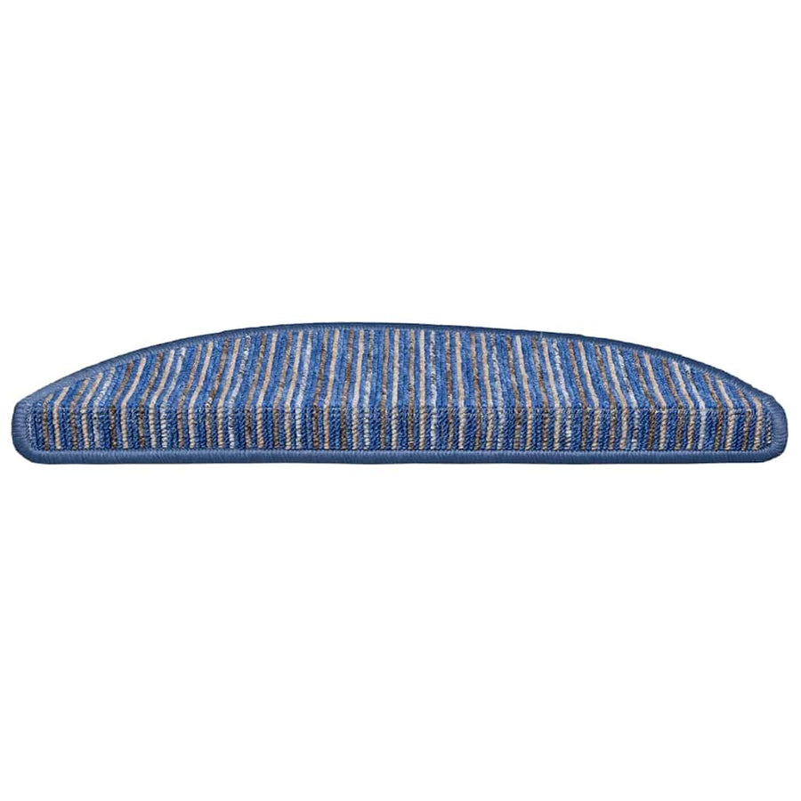 Zelfklevende Trapmatten 15 pcs Blauw 56 x 17 x 3 cm