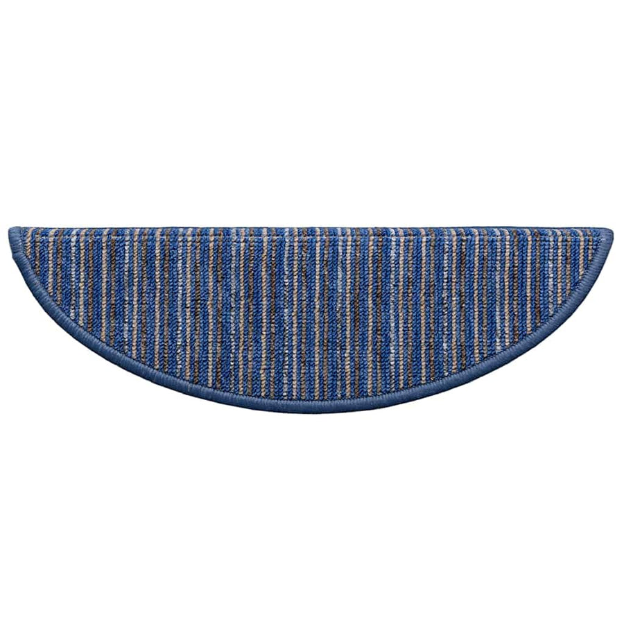 Zelfklevende Trapmatten 15 pcs Blauw 56 x 17 x 3 cm
