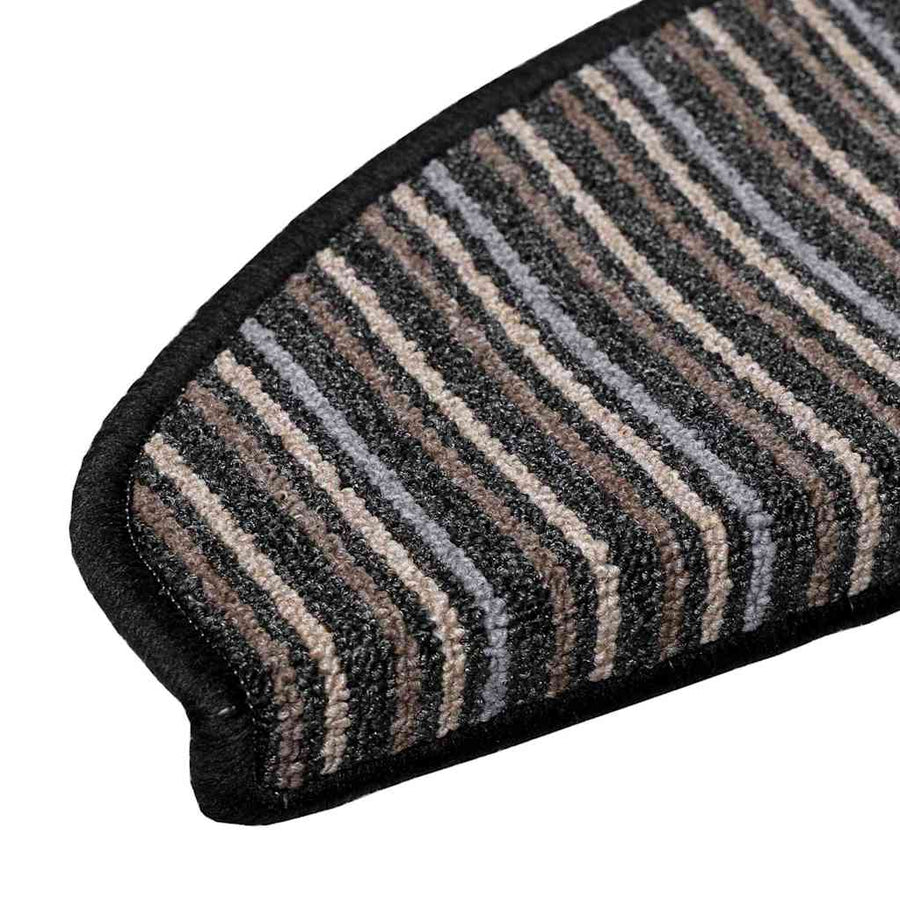 Zelfklevende Trapmatten 15 pcs Antraciet 65 x 21 x 4 cm