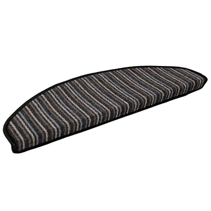 Zelfklevende Trapmatten 15 pcs Antraciet 65 x 21 x 4 cm