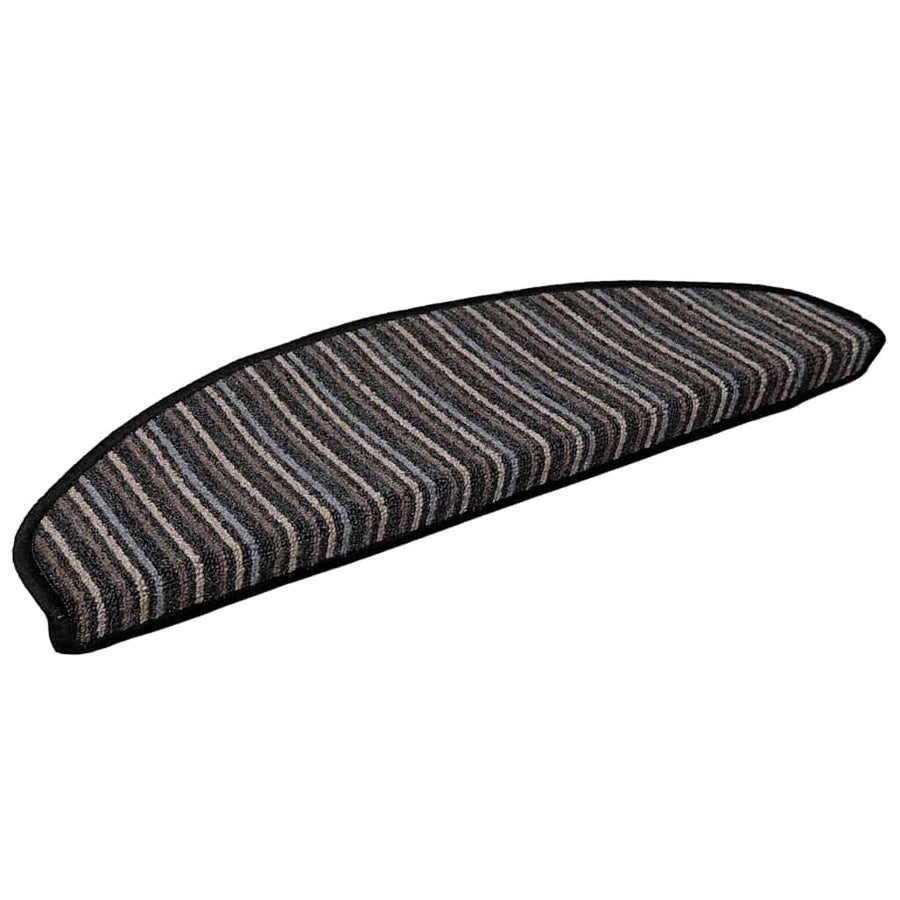 Zelfklevende Trapmatten 15 pcs Antraciet 65 x 21 x 4 cm