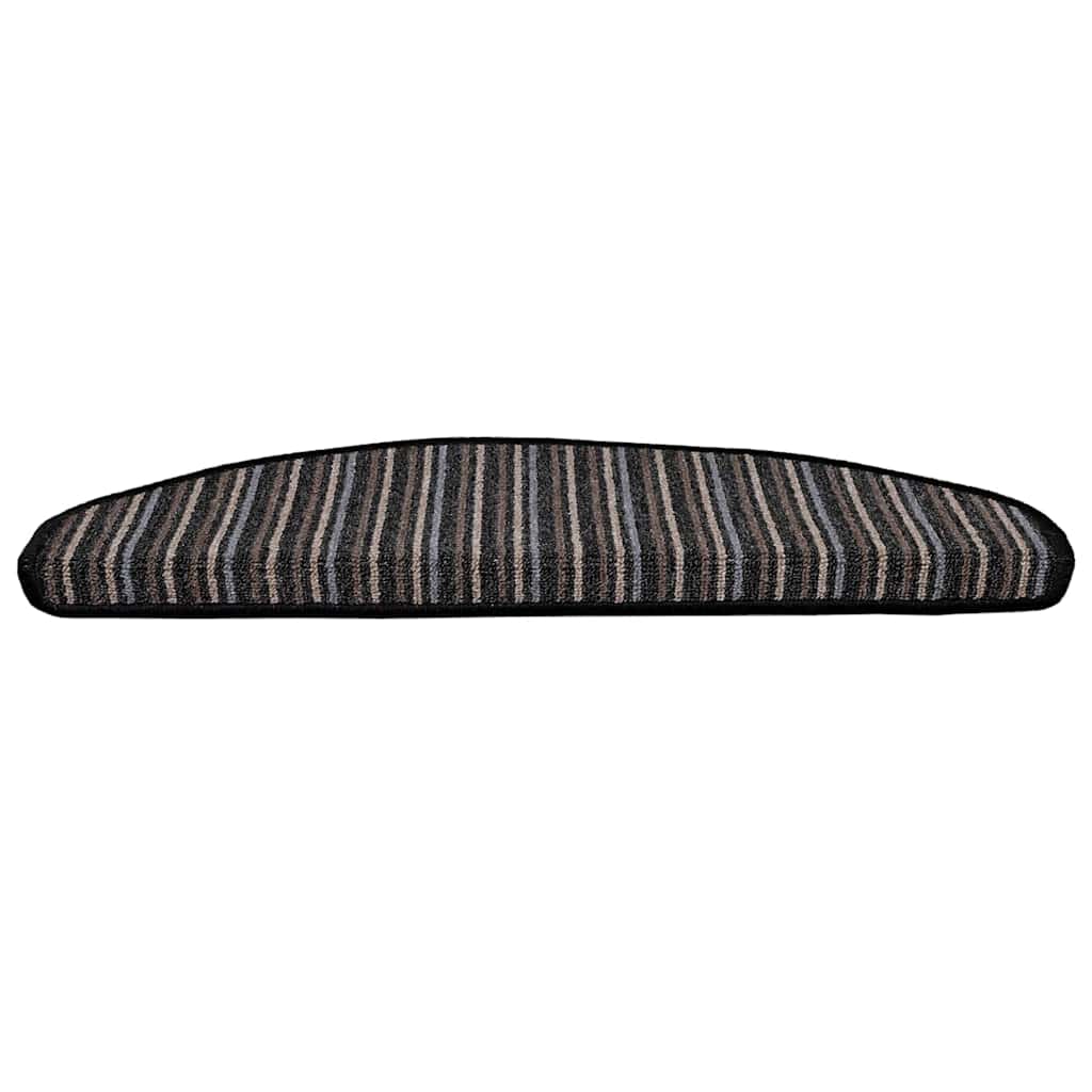 Zelfklevende Trapmatten 15 pcs Antraciet 65 x 21 x 4 cm