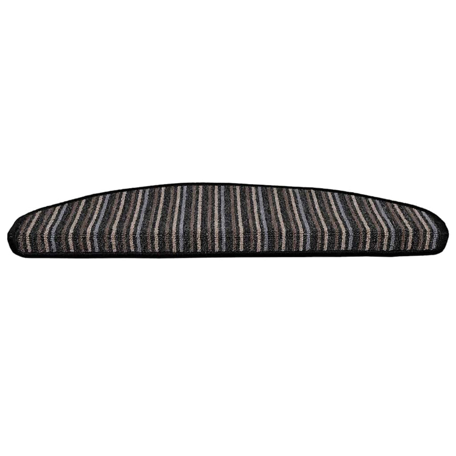 Zelfklevende Trapmatten 15 pcs Antraciet 65 x 21 x 4 cm
