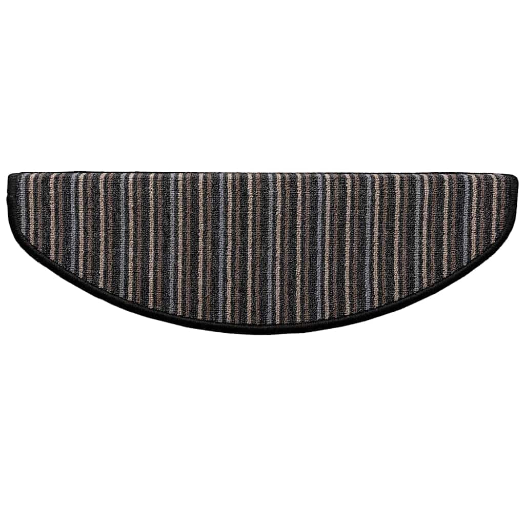 Zelfklevende Trapmatten 15 pcs Antraciet 65 x 21 x 4 cm