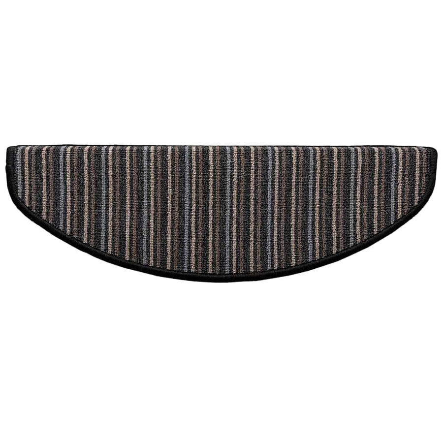 Zelfklevende Trapmatten 15 pcs Antraciet 65 x 21 x 4 cm