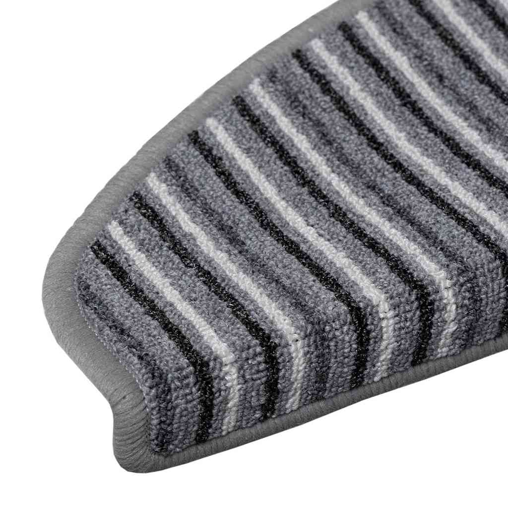 Zelfklevende Trapmatten 15 pcs Grijs 65 x 21 x 4 cm