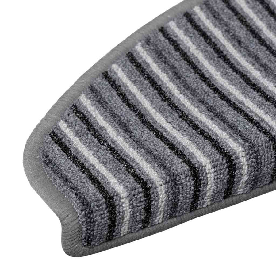 Zelfklevende Trapmatten 15 pcs Grijs 65 x 21 x 4 cm