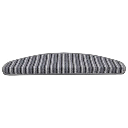 Zelfklevende Trapmatten 15 pcs Grijs 65 x 21 x 4 cm
