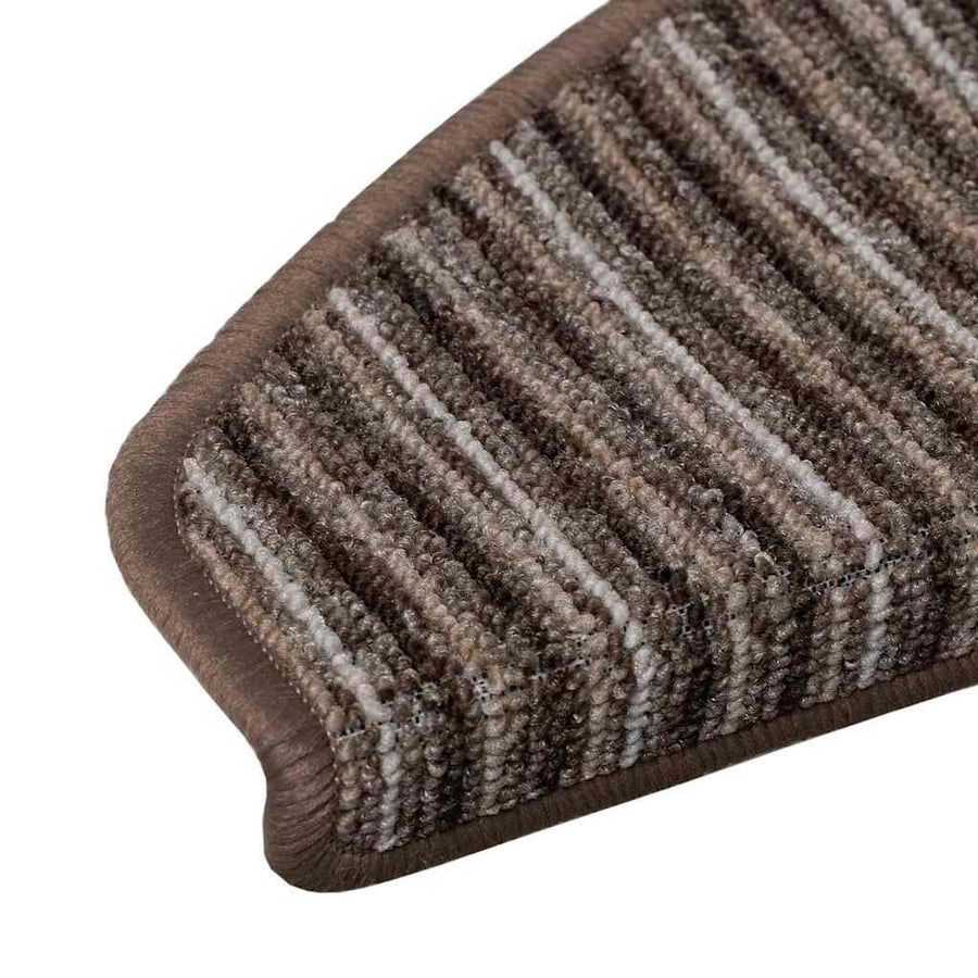 Zelfklevende Trapmatten 15 pcs Bruin 65 x 21 x 4 cm