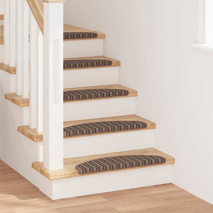 Zelfklevende Trapmatten 15 pcs Bruin 65 x 21 x 4 cm