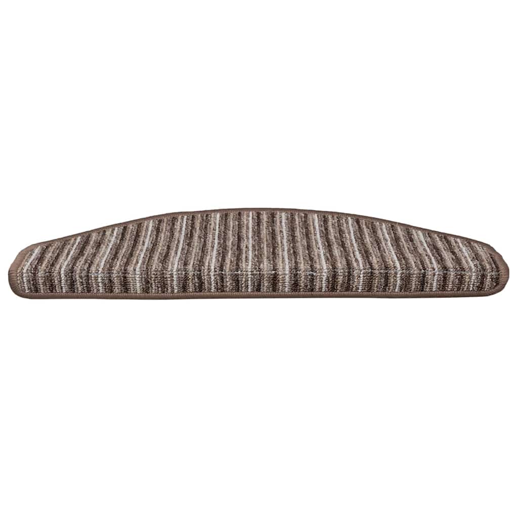 Zelfklevende Trapmatten 15 pcs Bruin 65 x 21 x 4 cm