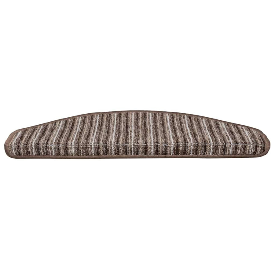 Zelfklevende Trapmatten 15 pcs Bruin 65 x 21 x 4 cm