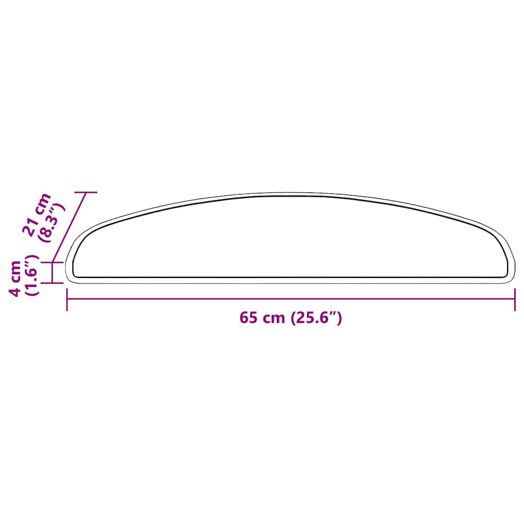 Zelfklevende Trapmatten 15 pcs Bruin 65 x 21 x 4 cm