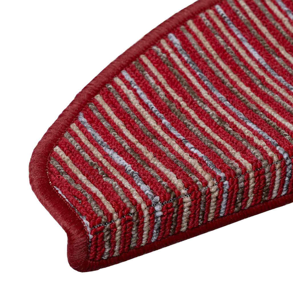 Zelfklevende Trapmatten 15 pcs Rood 65 x 21 x 4 cm