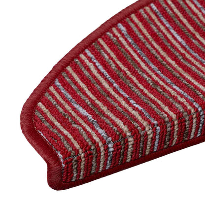 Zelfklevende Trapmatten 15 pcs Rood 65 x 21 x 4 cm