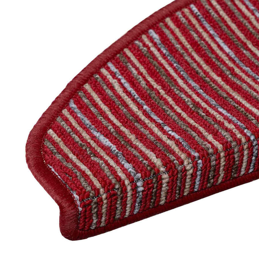 Zelfklevende Trapmatten 15 pcs Rood 65 x 21 x 4 cm