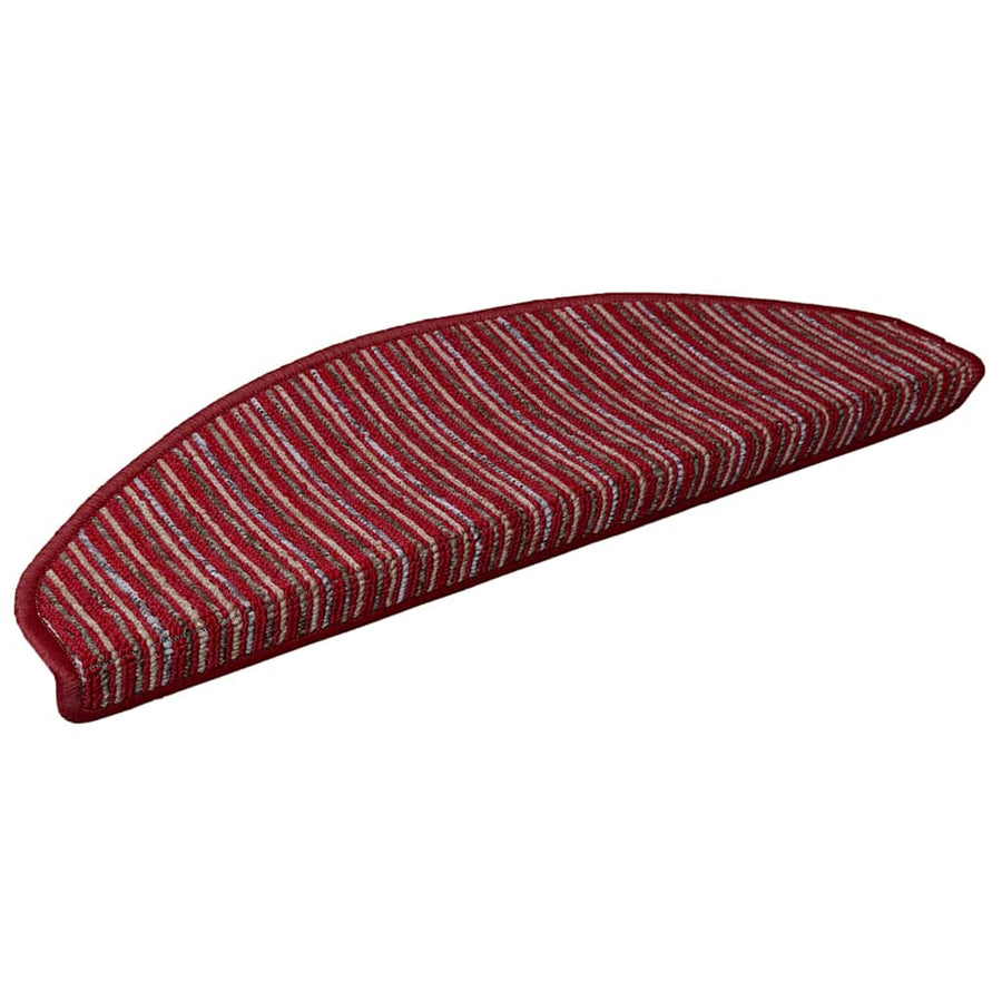 Zelfklevende Trapmatten 15 pcs Rood 65 x 21 x 4 cm