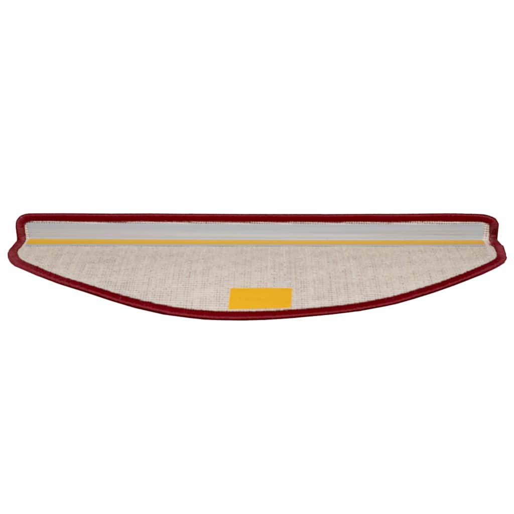Zelfklevende Trapmatten 15 pcs Rood 65 x 21 x 4 cm